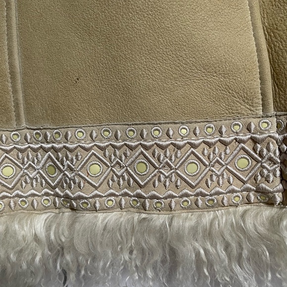 Tory Burch Tan Shearling Vest - Picture 3 of 3